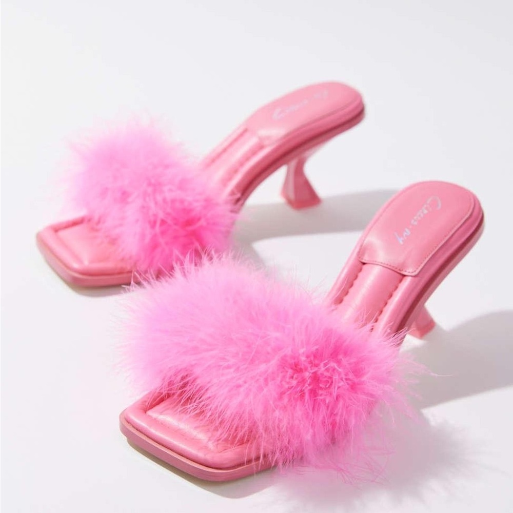 Sam Edelman circus pink Florence Feather Slide Sandal